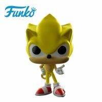 Eiffel FUNKO POP ตุ๊กตาไวนิลซูเปอร์โซนิค #283 SONIC พร้อมแหวน/มรกต SHADOW ของสะสมหุ่นแอคชั่นของเล่นสำหรับของขวัญวันเกิด