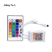 Tuya WiFi Smart LED Controller 12V 4Pin RGB LED Strip Light Contoler APP 24 / 44Keys Remote Voice Control Work With Alexa Echo