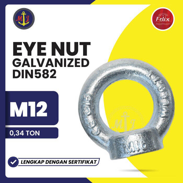 EYE NUT GALVANIZED DIN580 M12 Lazada Indonesia