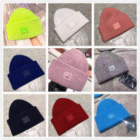 AC Smiling face Beanie Skull Caps knitted Cashmere Eye Warm Couple Lovers Acne Hats Tide Street Hip-hop Wool Cap Adult