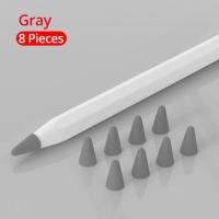 8pcs Silicone Replacement Tip Case Nib Protective Cover Skin for Apple Pencil 1st 2nd Touchscreen Stylus Pen Case