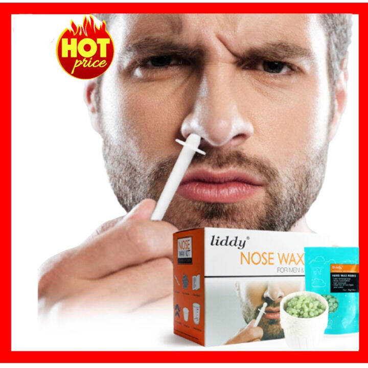 Nose Waxing Kit for Men and Women Nose Wax Kit for Eyebrows Ears Lips