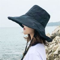 K22 Bucket Hat Fashion All-match Women 39;s Panama Summer Hat Big Brim Sun Hat Double-Sided Fisherman Hat Sun Protection Sun Visor