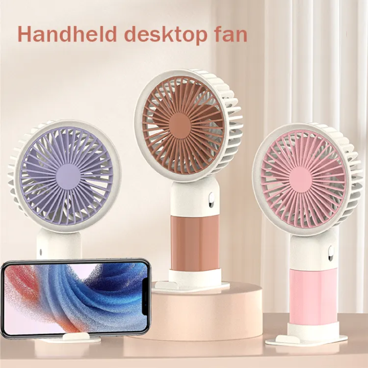 Electric Fan Mini Fan Rechargeable Table Fan Handheld Fan USB Fan Desk ...