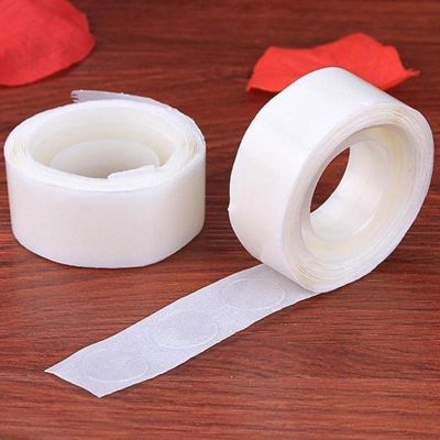 ▥☊ 1 Roll 100 Tablets Super Sticky Double-sided Adhesive Dots Household Wall Hangings Adhesive Glue Balloon Stickers Tapes