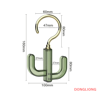 DONGLIONG 360ตะขอแขวนผ้าแบบหมุนได้อเนกประสงค์, ตะขอแขวนสำหรับตู้เสื้อผ้าหรูหราแบบไม่ต้องเจาะ