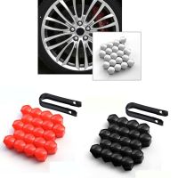 Car Styling 20Pcs/lot 17mm Wheel Lug Bolt Center Nut Covers Caps for Audi A4 A5 A6 For VW Jetta Golf  Polo Skoda Seat 321601173A Nails  Screws Fastene