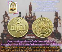 เหรียญเจริญ (เนื้อทองฝาบาตร), อาจารย์ณัฐธัญ มณีรัตน์ (อ.เจค), บ้านไมตรียานุสรณ์ Evolutionary Coin (Brass) by Arjarn Natthan Maneeratana (Arjarn Jake), Maitreyanusorn Home.