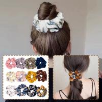 Daisy Floral Elastic Silk Ponytail Hair Ring Hair Bands Ties Accessories C3Y6