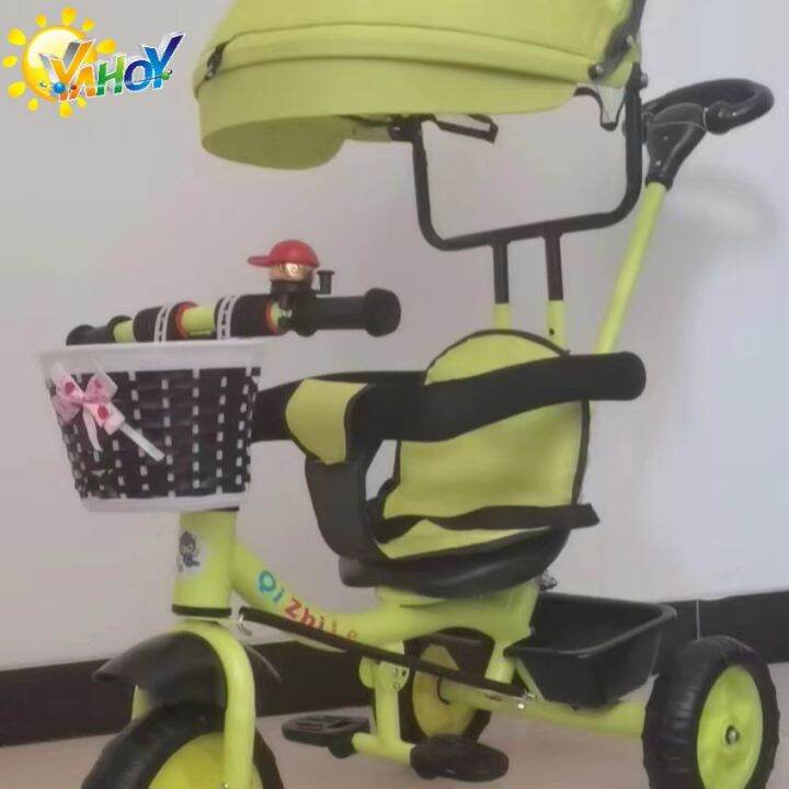 BABY CAR KIMG Real Shot Bike for Kids 3 in1 Baby 3 Wheels Trolley Bike