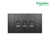 Schneider Electric ชุดเต้ารับคอมพิวเตอร์ (LAN)CAT5E ขนาด 1ช่อง 3ตัว พร้อมฝาครอบสีดำ รุ่น AvatarOn A รหัส M3T1RJ5M_BK+M3T1RJ5M_BK+M3T1RJ5M_BK+M3T03_BK สั่งซื้อที่ร้าน PlugOn