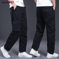 CODtianjia6731 Straight Cut Cargo pants men Spring And Summer Overalls Pants Straight Loose Wear-Resistant Trousers Casual 6 Pocket Men S 褲子男生長褲男 seluar kerja lelaki tahan lasak seluar lelaki