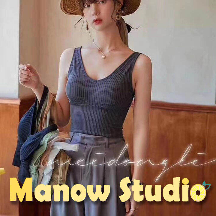 บราสายเดี่ยว-เสื้อกล้าม-สายเดี่ยว-บราสายเดี่ยวแบบสวม-881-manow-studio