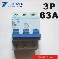 3P 63a 400V ~ 50Hz/60Hz เบรกเกอร์ Mcb ประเภท C