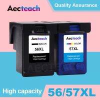 Aeateach 56XL 57XL ตลับหมึกอะไหล่สำหรับ HP 56 57 XL Deskjet 450 450Ci 450Cbi 450Wbt F4140 F4180 5150เครื่องพิมพ์5550