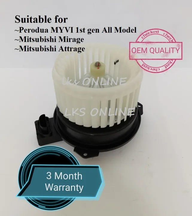 3MONTH WARRANTY AIR COND BLOWER MOTOR PERODUA MYVI MITSUBISHI MIRAGE