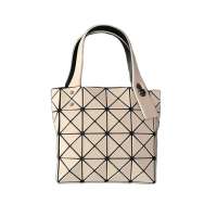 [BAOBAOIssey Miyake] Issey Miyake 2023 new limited four mini small square bag female geometric diamond mini portable small Tote Bags