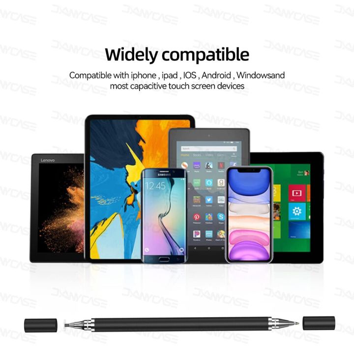 ปากกา-stylus-สากลแบบ2-in-1สำหรับแท็บเล็ตโทรศัพท์-ios-android-เคลื่อนที่อุปกรณ์เสริมสำหรับ-ipad-ปากกาสัมผัสหน้าจอ-capacitive-แท็บเล็ตวาดรูป