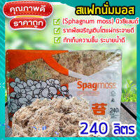 Local ฟาร์มสุข สแฟกนั่มมอส​นิวซีแลนด์ (Sphagnum moss) สแฟกนั่มมอสคุณภาพดี เพิ่มความชื้นให้ต้นไม้ ชำราก 240 ลิตร 3 กิโล?