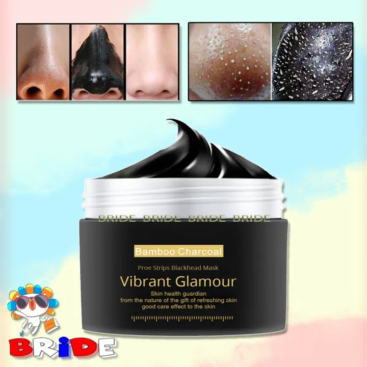 Vibrant Glamour Charcoal Blackhead Remover Nose Face Mask New Bamboo