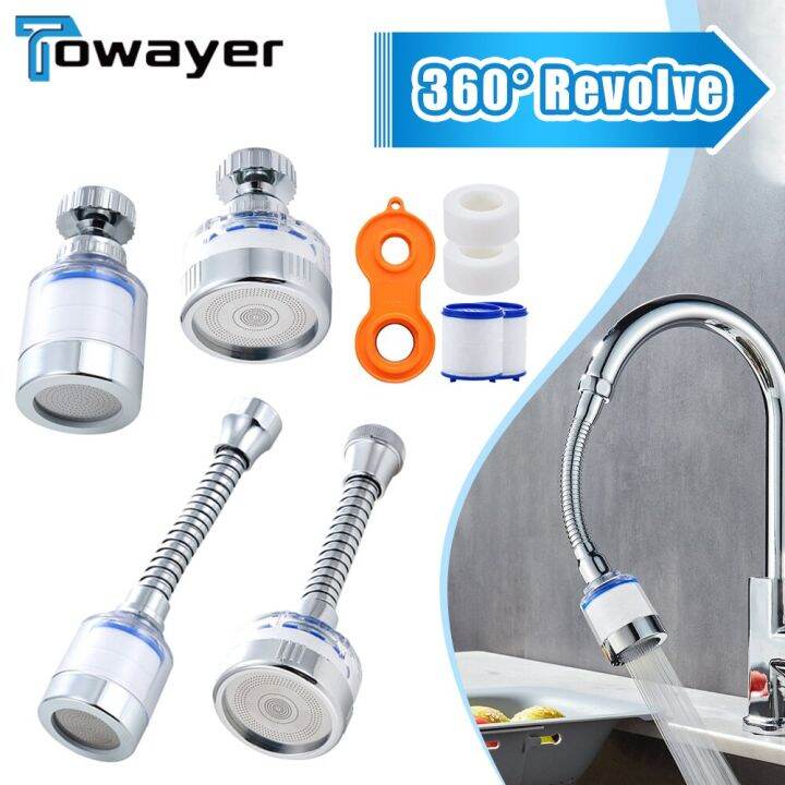 360° Rotation Faucet Showers Water Filter Kitchen Tap Metals Filtered