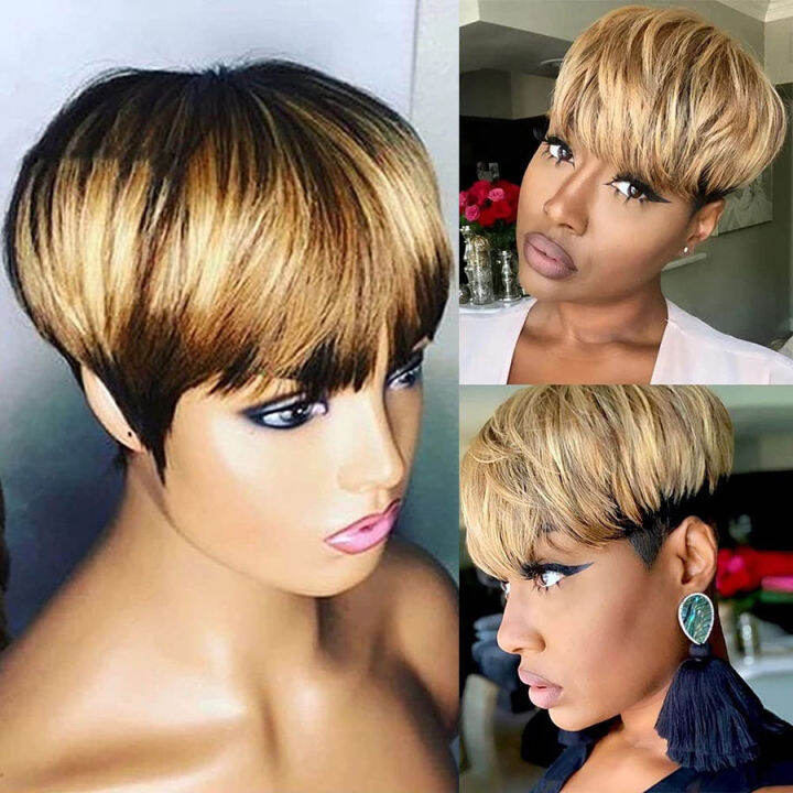 glueless-highlight-short-pixie-cut-human-hair-wigs-straight-zilian-99j-burdy-colored-for-black-ull-machine-made-wig