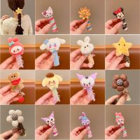 ARTMU เชือกผูกผมรูปกระต่ายลายดาว Cinnamoroll Plush Melody ยางรัดผมแฟชั่นดอกไม้ Kuromi ที่รัดผมผู้หญิง/เด็ก