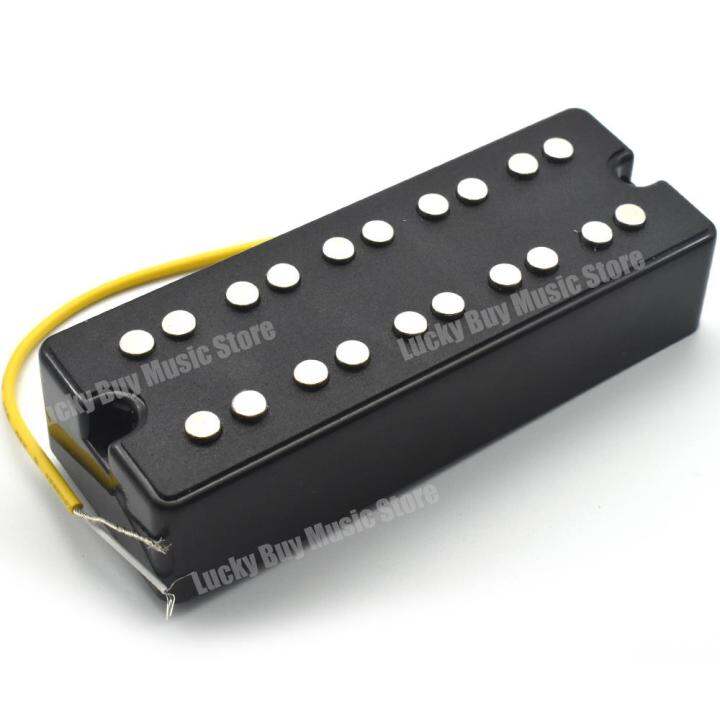 pickup-กีต้าร์เบส5สายสีดำเปิดปิดผนึก-humbucker-2สกรูยึดคอรู-amp-สะพาน