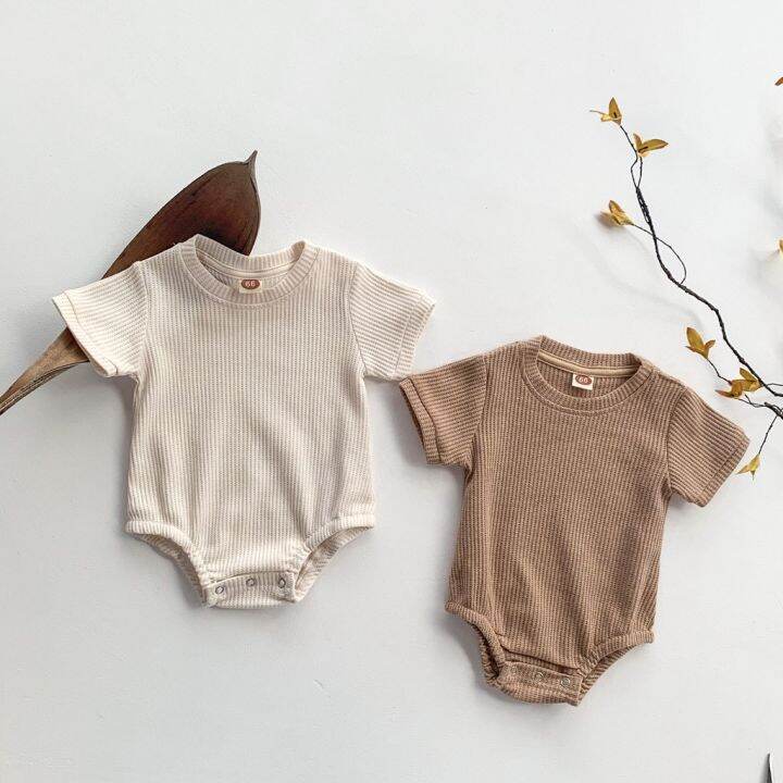 baby-romper-cotton-casual-style-simple-short-sleeve-baby-bodysuit-jumpsuit-baby-clothes