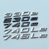 NEW New Font Numbers Letters 330e 530e 740e 740Le 745Le Top ABS Emblem for BMW e-car Electric Power Car Trunk Nameplate Logo Sticker