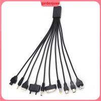 Gardenjuweคลังสินค้าพร้อมUniversal 10 In 1 Multi Charger USB 2.0ขั้วต่อปลั๊กและสายซิงค์สำหรับโทรศัพท์มือถือ