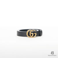 GUCCI BELT 2 CM 80 BLACK CALF GHW