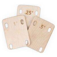 3 Piece Guitar Neck Pad, Made of Solid Maple, Protective Guitar Neck Pad for Bolt-on Neck