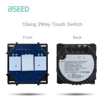 BSEED ฐานของสวิทช์ผนังสัมผัสแบบ EU มาตรฐาน1/2/3Gang อะไหล่ฟังก์ชั่น AC110 ~ 240V สวิตช์ไฟที่ไม่มีหน้าจอโทรศัพท์