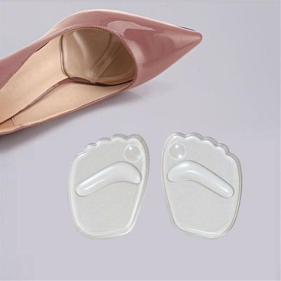 Silicone Gel Forefoot Insole Shoes Pads High Heel Soft Orthopedic Insole Anti-Slip Foot Protection Foot Cushions Pain Relief Shoes Accessories