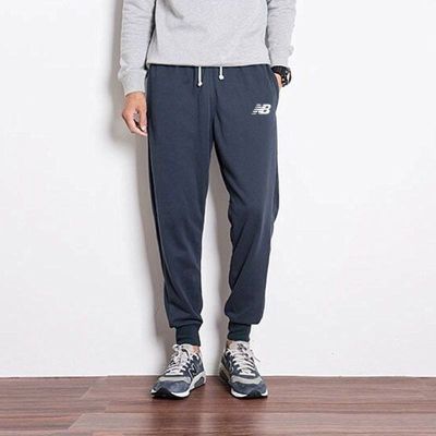 ♛☢ NB Sports Pants Mens Casual Pants Beam Closure Spring and Autumn Pure Cotton Knitted Ins Small Feet Summer Thin Trendy Brand Sweatpants