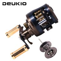 DEUKIO JKS Baitcasting Reel 6.2:1อัตราทดเกียร์ล้อเลื่อน4กก. ลากสูงสุด11 + 1บอลแบริ่งโลหะน้ำจืดแกนม้วนขดลวดตกปลาเบส