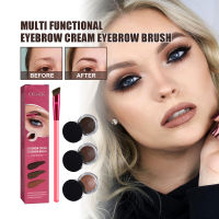 Eelhoe Multifunctional Eyebrow Brush Set Makeup Brush Portable Eyebrow Brush Brow Cream Bevel Wild Eyebrow Eyeshadow Contour