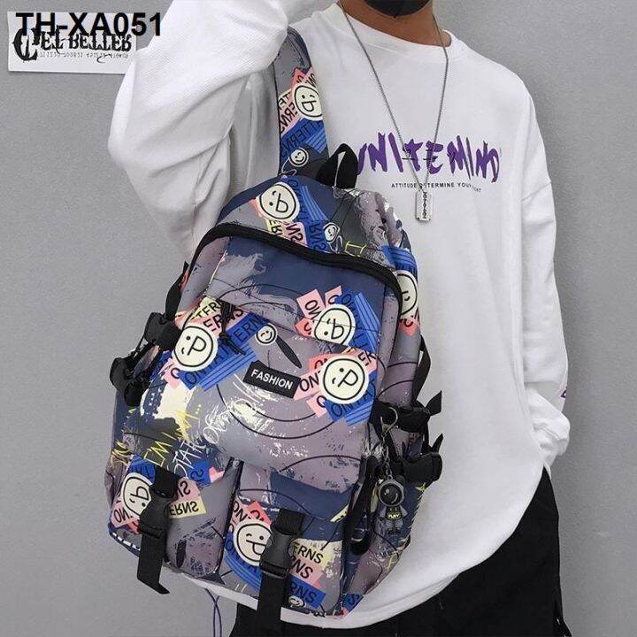 male-ins-popular-logo-high-capacity-graffiti-backpack-tide-cool-bag-high-school-students-to-take-college