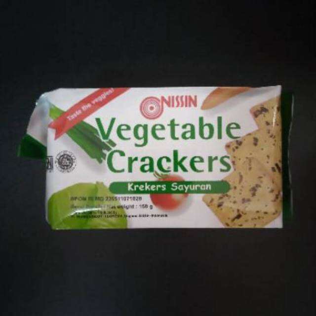 Nissin Vegetable Crackers 150 Gram Biskuit Sayuran Lazada Indonesia