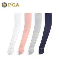 PGA Golf Sleeve ผ้าไหมน้ำแข็งหญิง Uv ครีมกันแดดมือข้อมือสบายรู้สึกเย็นผ้า