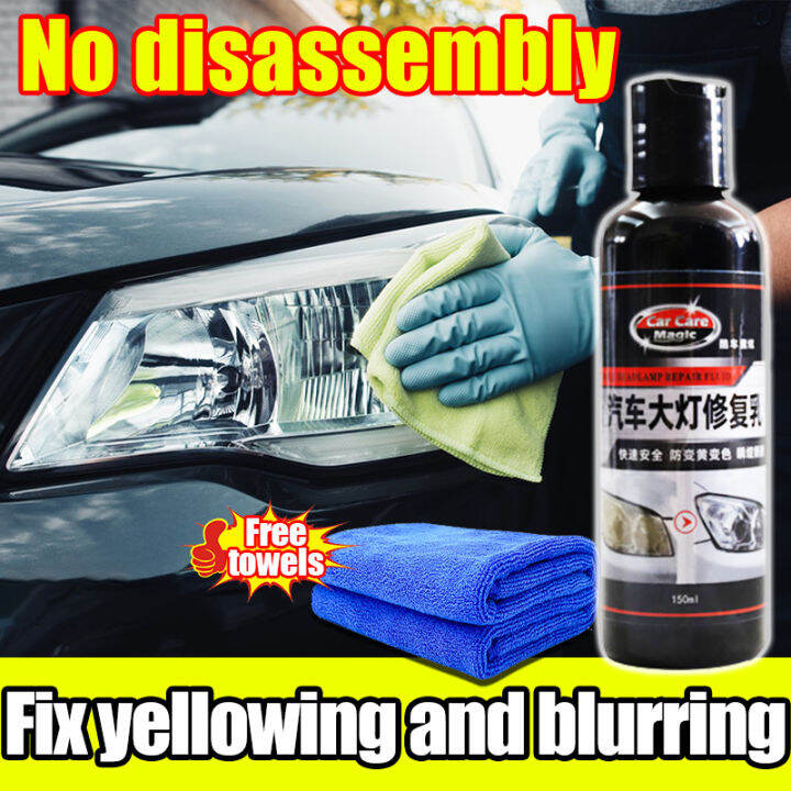 👍Remarkable effect👍XXL Headlight restoration for car Headlight restorer