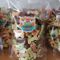 ขนมบิสกิตน้องหมา Ddog biscuit รวมรส ขนาด 500 กรัมมีแถม