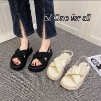 [ส่งเร็วพิเศษ!] One for all พร้อมส่งจากไทย?ฮิตที่สุด รุ่น TX427 รองเท้าแฟชั่นผู้หญิง รองเท้าส้นตึก สูง 4 cm มาใหม่ สไตล์เกาหลี งานมาใหม่สวยมากคะ  size35-40?