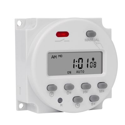 SINOTIMER 1 Second Interval 220V Digital LCD Timer Switch 7 Days Weekly Programmable Time Relay Programmer CN101S
