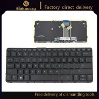 Siakoocty us English Backlit Keyboard for HP Pro x2 612 G1 US Layout backlit keyboard With Frame