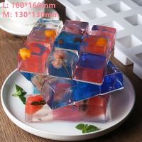 360 Rotating Cake Stands Cube Dessert Molds Cake Tray Kitchen Bakeware Dessert Support Spacer Piling Bracket Cake Tool