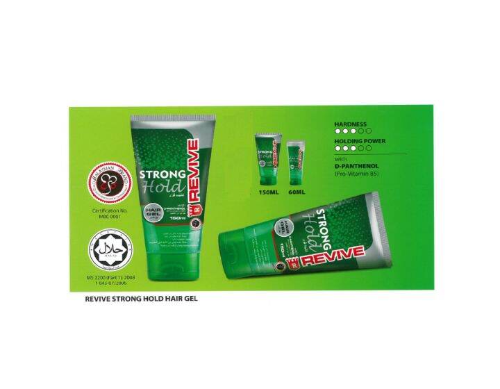 Revive Strong Hold Hair Gel 60ml - Revive Strong Hold Krim Rambut 60ml ...