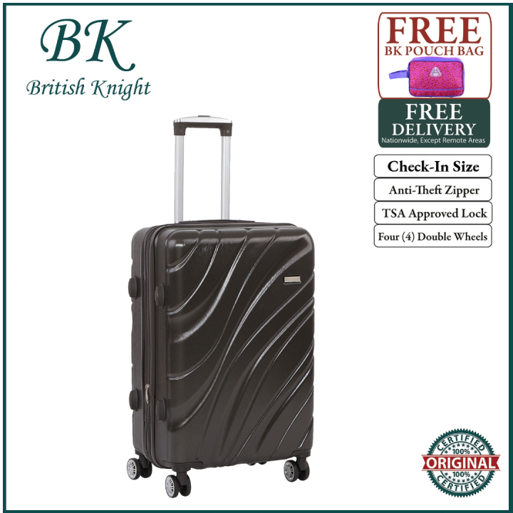 British Knight BHS917ZTE Black Medium (24 Inch) Expandable Luggage with