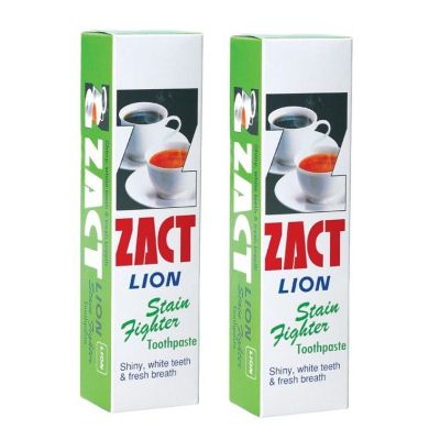 ZACT ยาสีฟันขจัดคราบ แซคท์ สูตรสำหรับผู้ดื่มกาแฟ และชา (กล่องสีเขียว) 160 กรัม